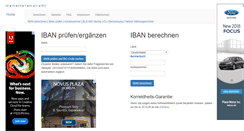 Desktop Screenshot of iban-rechner.de